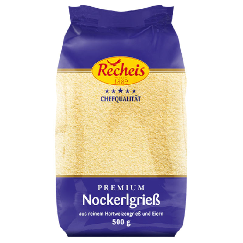 Recheis Goldmarke Nockerlgrieß 500 g – Perfekt für Grießnockerl, Aufläufe und Suppen