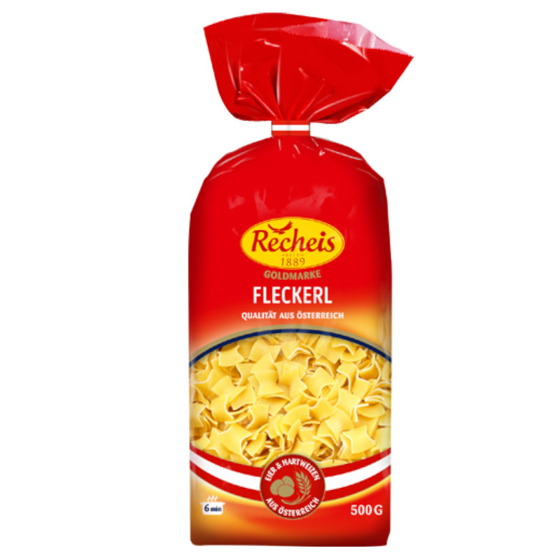 Recheis Goldmarke Fleckerl groß 500 g – Perfekt für Aufläufe, Füllungen, Pfannengerichte und Beilagen