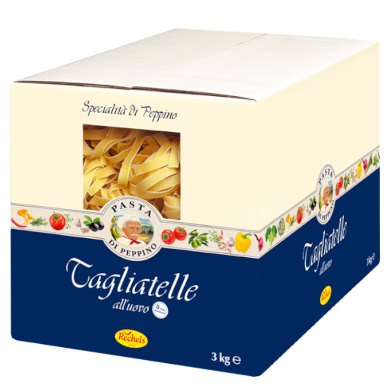 Pasta di Peppino all'uovo Nester Tagliatelle 3 kg – Feine Eier-Tagliatelle in Nestform