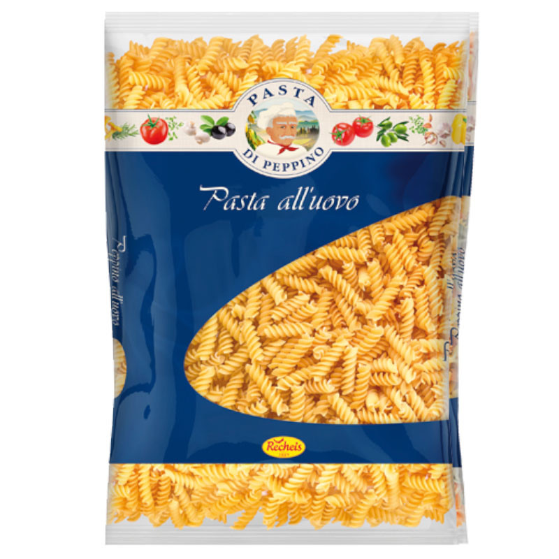 Pasta di Peppino all'uovo Fusilli 5 kg – Authentische Eierfusilli für vielseitige Pastagerichte