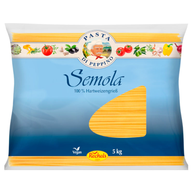 Pasta di Peppino Semola Spaghetti 5 kg – Klassische Spaghetti aus Hartweizengrieß