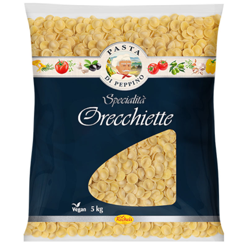 Pasta di Peppino Specialità Orecchiette 5 kg – Traditionelle Orecchiette aus Hartweizengrieß