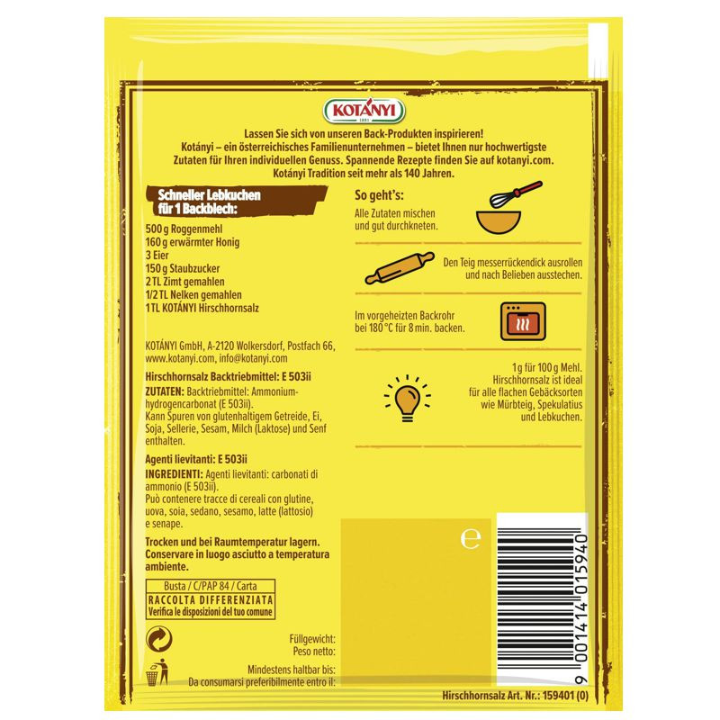 Kotanyi Hirschhornsalz Brief 50g