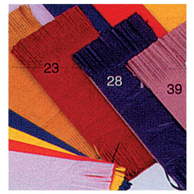 Bonbonwickel Blumenseide, gefranst rot 11x25cm 100 Stück