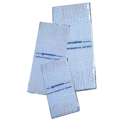 Bonbonwickel Blumenseide, gefranst weiß 8,6x17cm 100 Stück