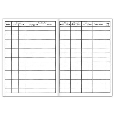 Preview: Ursus Fahrtenbuch T154 A5 40 Blatt 80g/qm