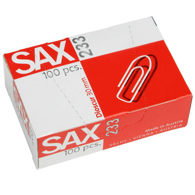 SAX Büroklammern 233 30mm 100 Stück
