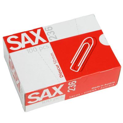 SAX Büroklammern 236 50mm 100 Stück