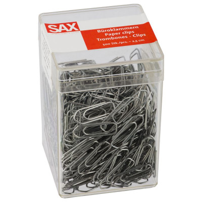 SAX Büroklammern 500 Stück 2,5cm