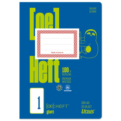 Ursus OE Heft OE.1 A5 20 Blatt 80g/qm glatt
