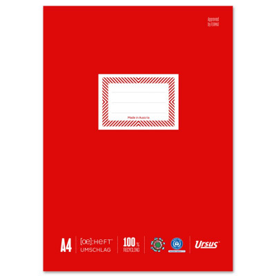 Ursus OE Heftumschlag A4 150g/qm rot