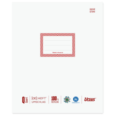Ursus OE Heftumschlag Quart 150g/qm naturweiß