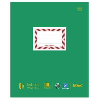 Ursus OE Heftumschlag Quart 150g/qm grün
