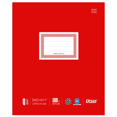 Ursus OE Heftumschlag Quart 150g/qm rot