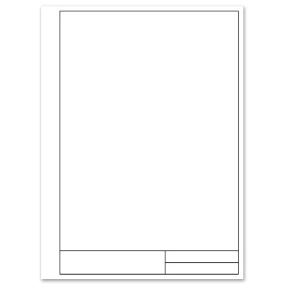 Preview: Edition Dürer Tuscheblätter  GZ1 22x29,7cm 10 Blatt 200g/qm mit Rahmen