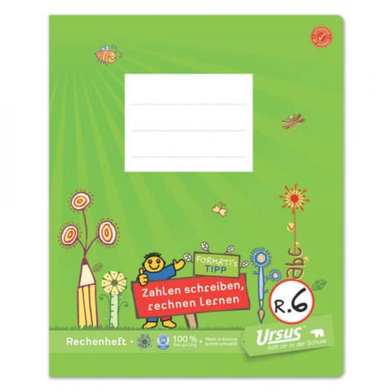 URSUS Formati R6 Rechentrainer Quart 20 Blatt 1x1 Reihe
