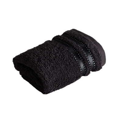 Vossen Seiftuch Cult de Luxe 30x30 cm Schwarz 790