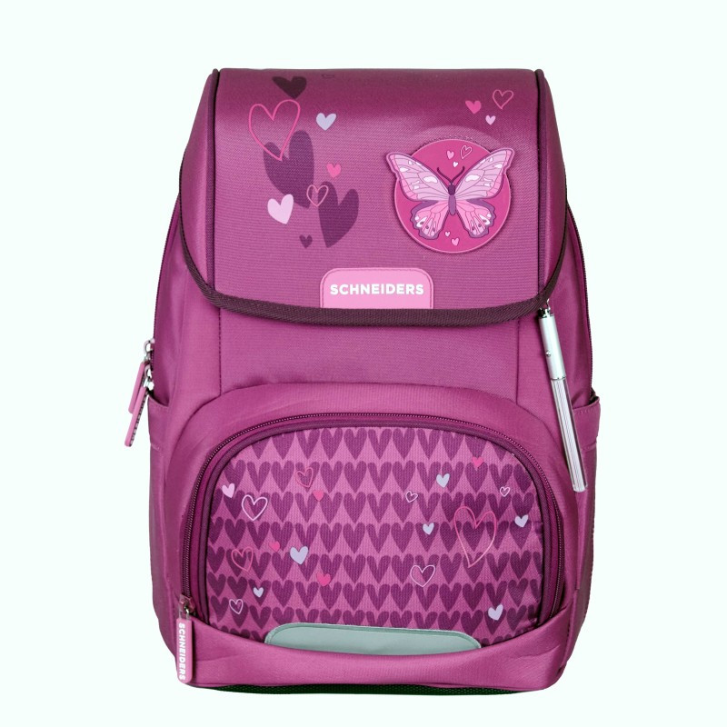 Preview: Schneiders Ergojet Schultaschen Set 6-tlg. Purple Hearts Mädchen