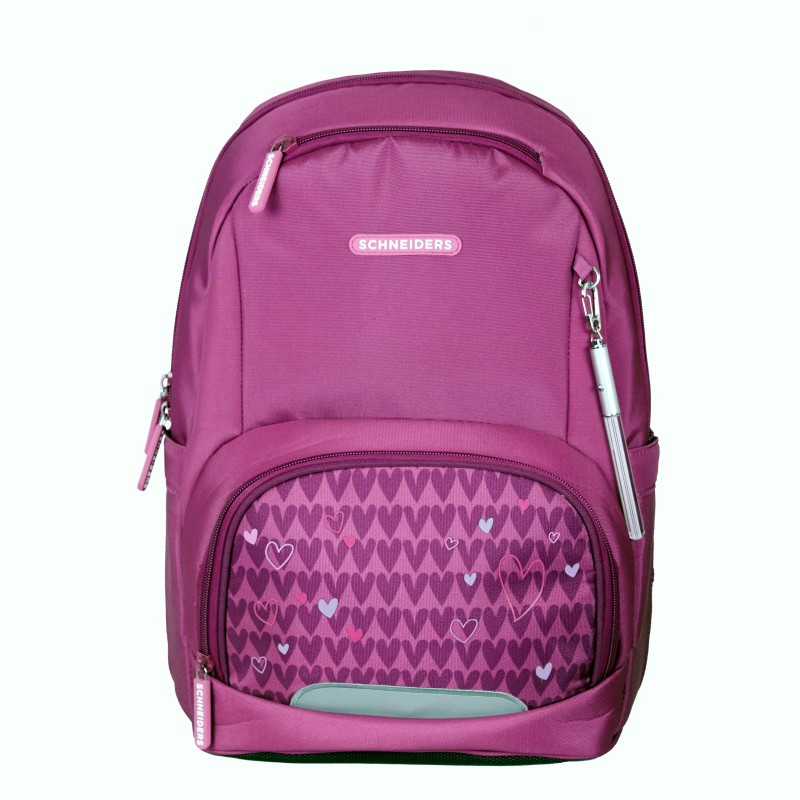 Preview: Schneiders Ergojet Schultaschen Set 6-tlg. Purple Hearts Mädchen