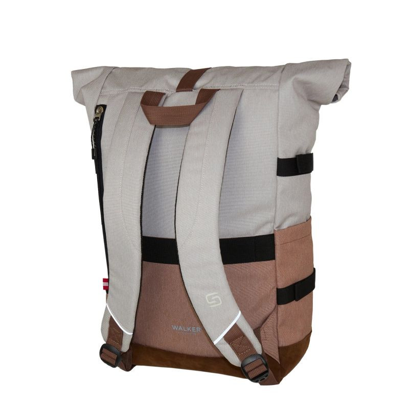 Preview: Walker Lifestyle Rucksack Roll Up Two Light Grey / Biscuit