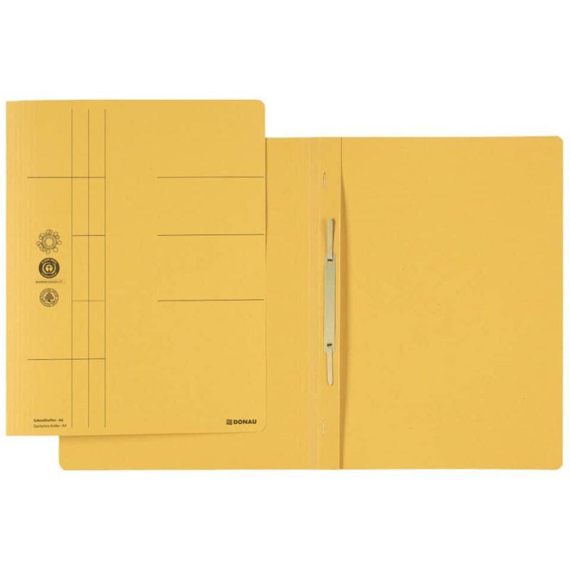 DONAU Schnellhefter Karton A4 gelb
