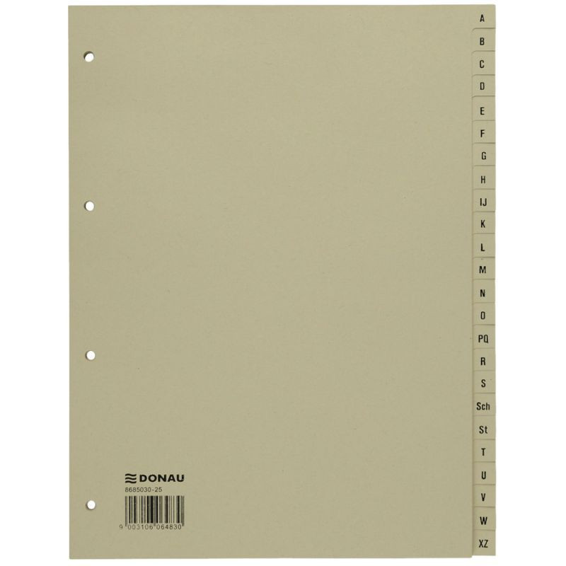 Donau Ordnerregister A4 A-Z chamois
