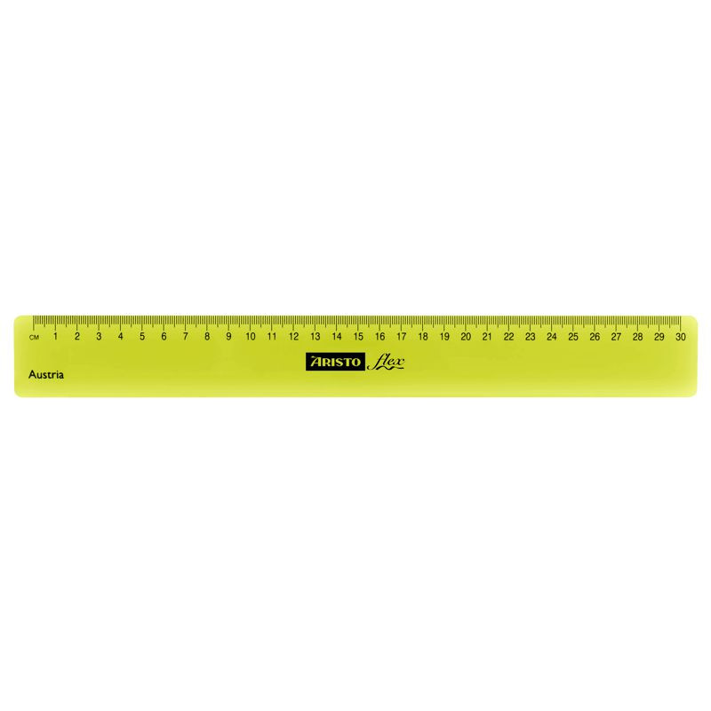 ARISTO Flex Lineal 30 cm biegsam neongrün