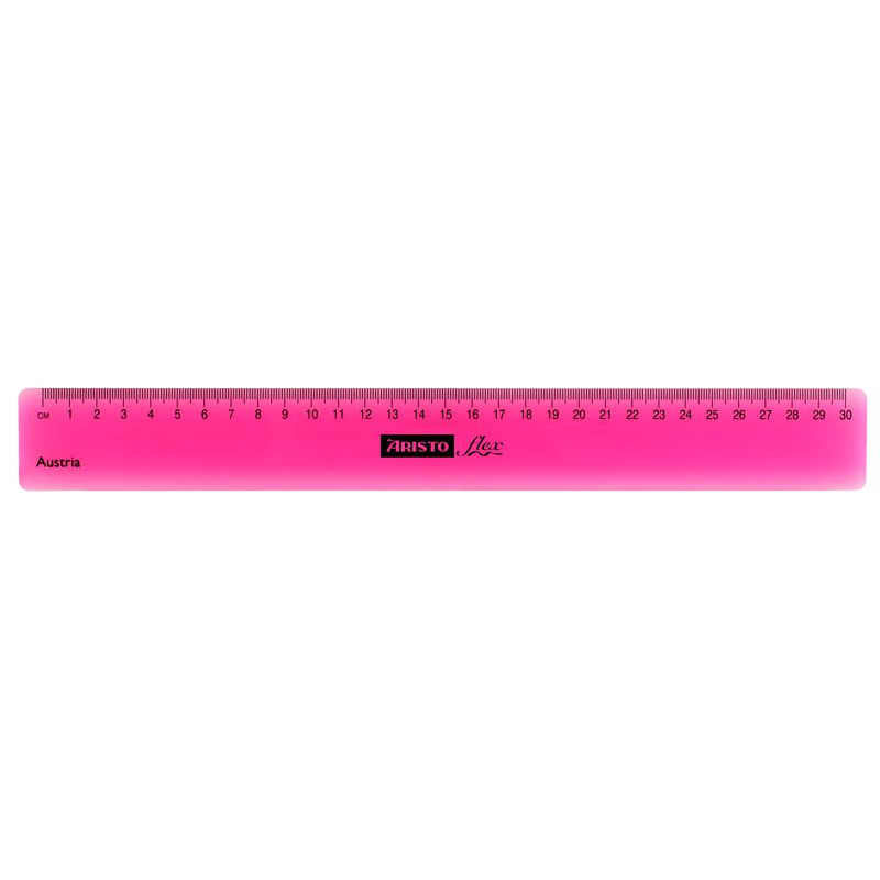 ARISTO Flex Lineal 30 cm biegsam neonpink