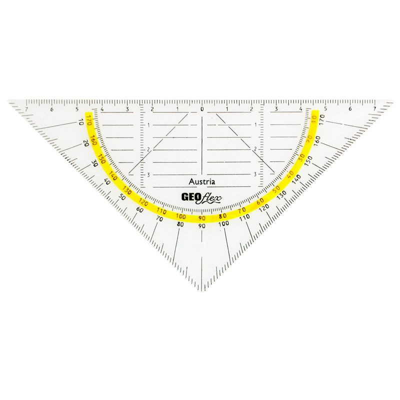 ARISTO Flex Geometrie Dreieck 16 cm biegsam transparent