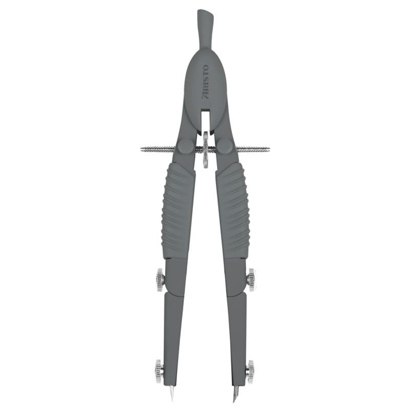 Preview: ARISTO TopLine Schnellverstellzirkel grau 2 Gelenke Minen