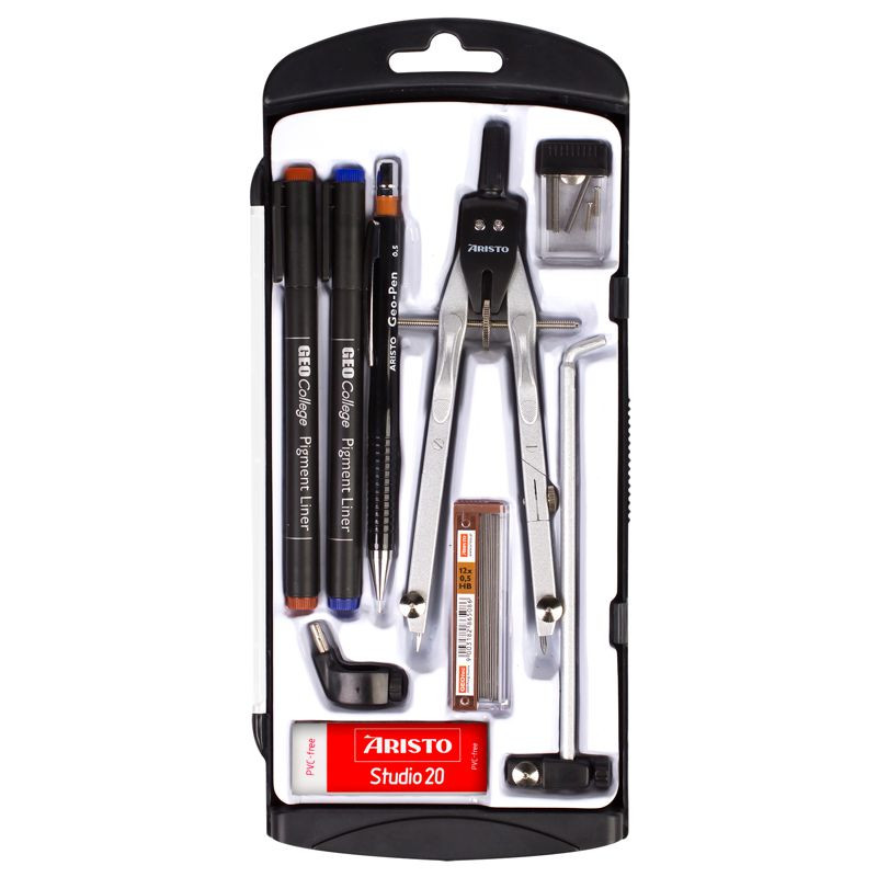 ARISTO Schnellverstellzirkel Set, 9-teilig