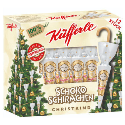 Küfferle Schokoschirmchen CHRISTKIND 12er 162g