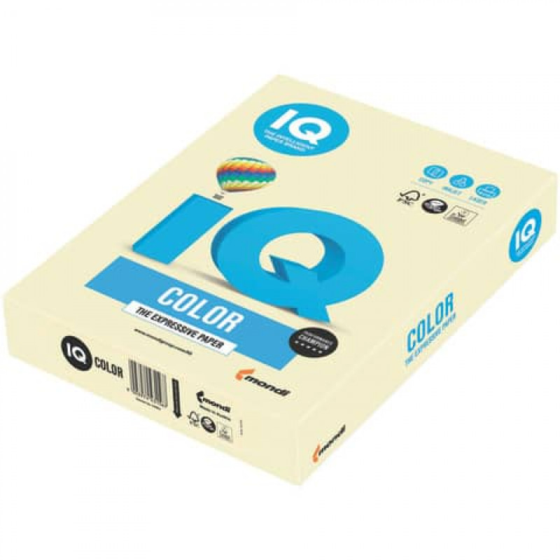 MONDI IQ Kopierpapier A4 80g pastell vanille 500 Blatt