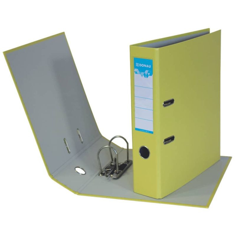 Preview: DONAU Ordner Klassik A4 7,5 cm gelb