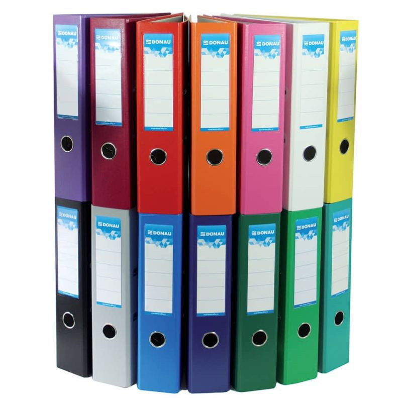 Preview: DONAU Ordner Klassik A4 7,5 cm weinrot