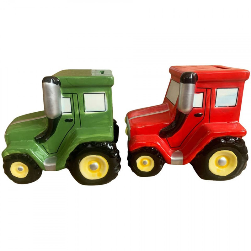 Preview: Spardose Traktor sortiert Keramik 12x14,8x13 cm
