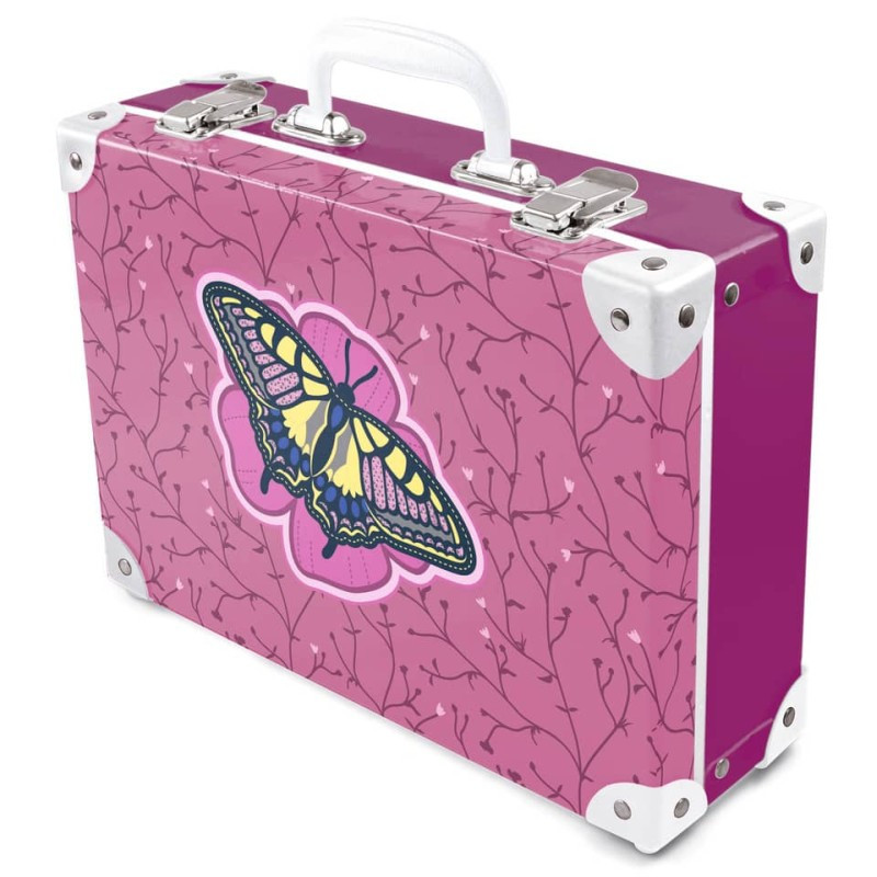 Hama Werkkoffer Handarbeitskoffer Natural Butterfly