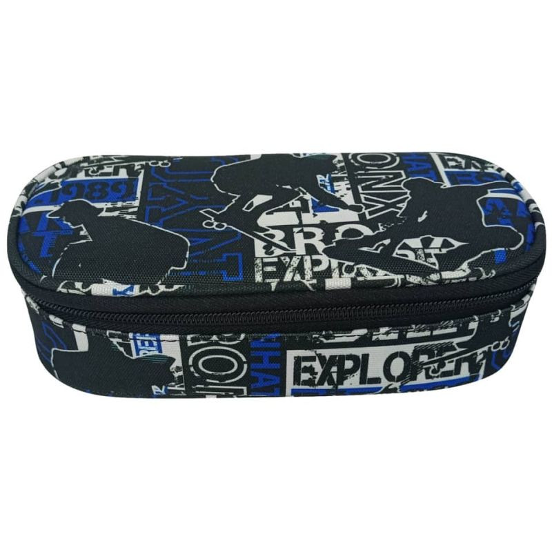 Donau Schüleretui Zippennal klein Motiv Explorer oval