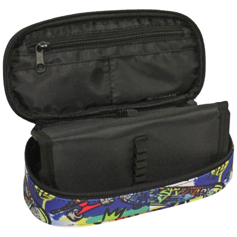 Preview: Donau Schüleretui Zippennal klein Motiv Skater oval