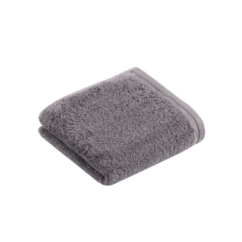 Vossen Gästetuch Vegan Life 40x60 cm Dunkelgrau 741