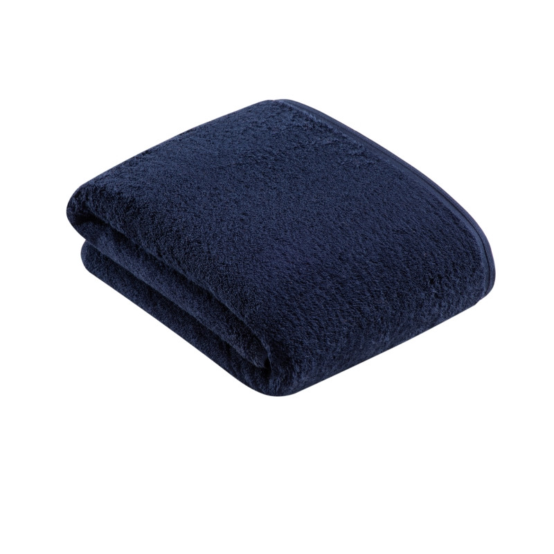 Vossen Badetuch Vegan Life 100x150 cm Marine Blau 493