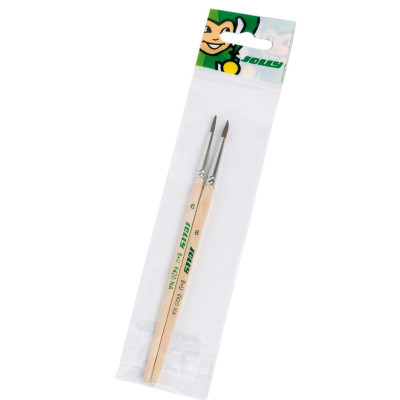 JOLLY Haarpinsel natur Nr. 6+8