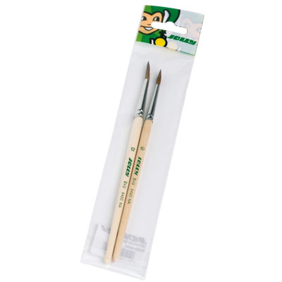 JOLLY Haarpinsel natur Nr. 10+12