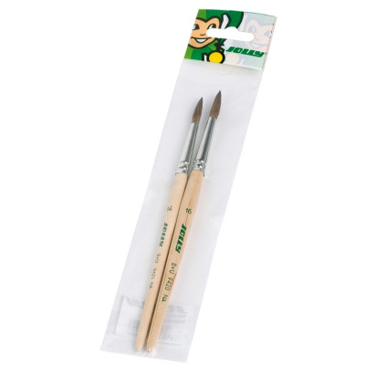 JOLLY Haarpinsel natur Nr. 14+16