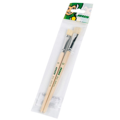 JOLLY Borstenpinsel natur Nr. 10+12