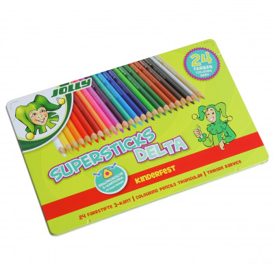 JOLLY Buntstifte Supersticks DELTA 24er Metalletui
