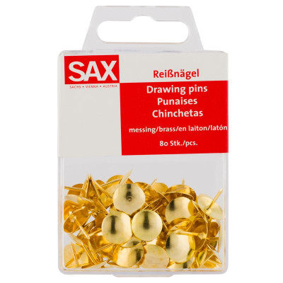 SAX Reißnägel bronze 80 Stück