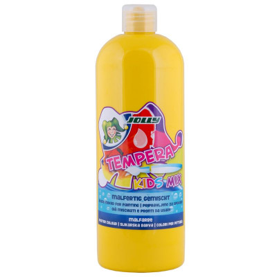 JOLLY Tempera Kids Mix Malfarbe 1L-Flasche hellgelb