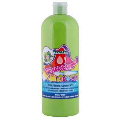 JOLLY Tempera Kids Mix Malfarbe 1L-Flasche hellgrün