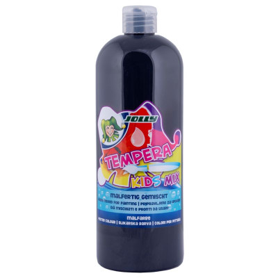 JOLLY Tempera Kids Mix Malfarbe 1L-Flasche schwarz